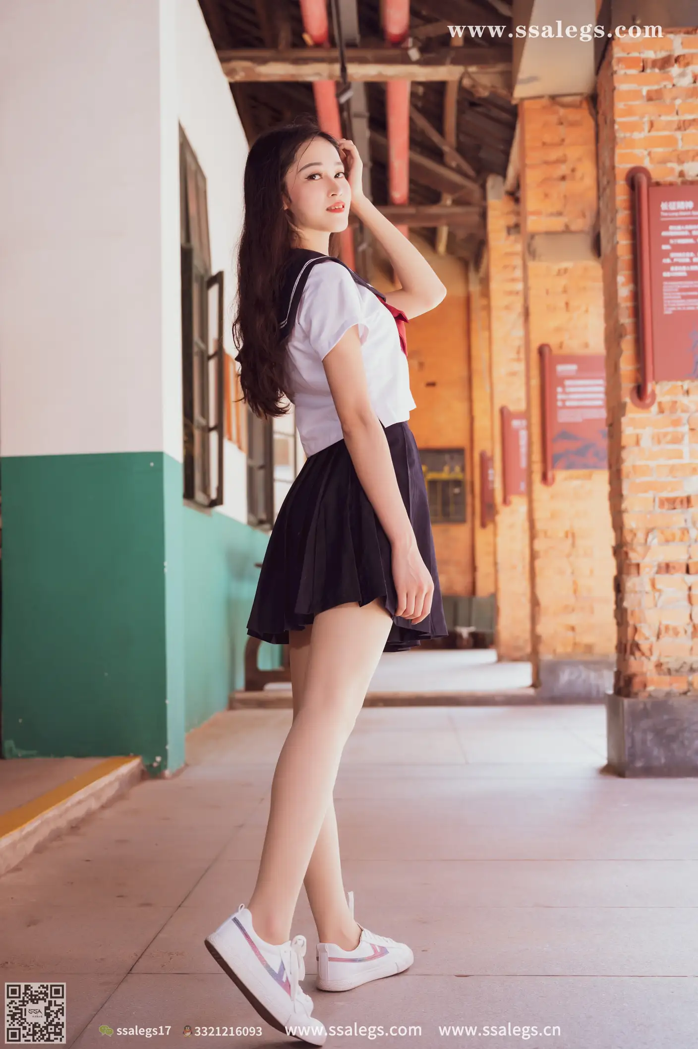 [Mzsock] NO.422 Manman white jk uniform flesh photo (Part 2) silk club#[124P]-4