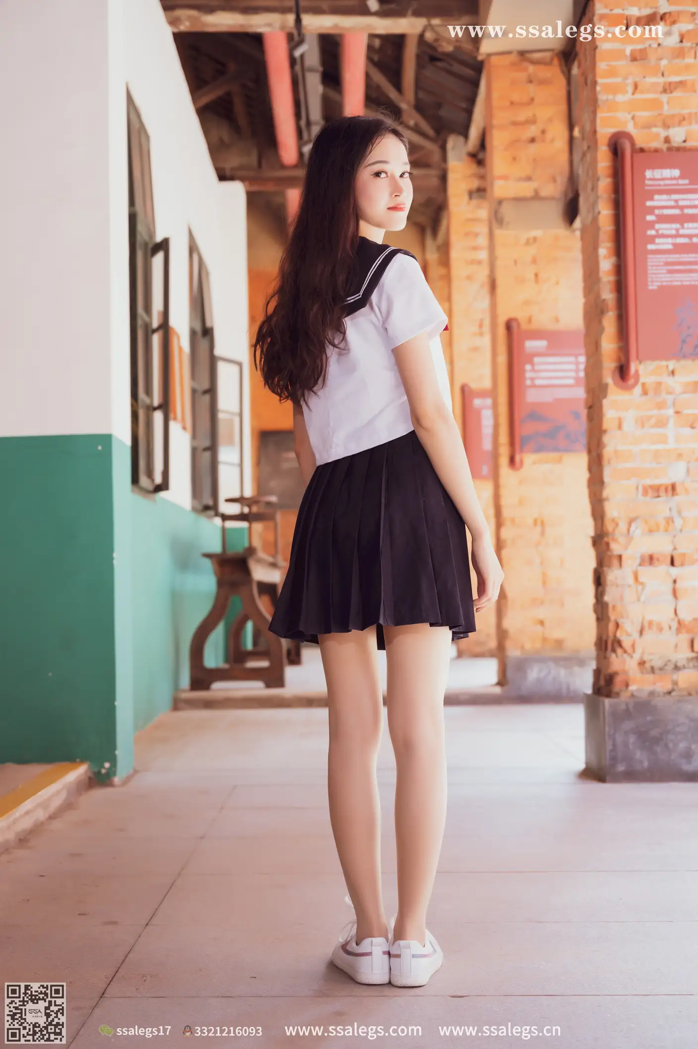 [Mzsock] NO.422 Manman white jk uniform flesh photo (Part 2) silk club#[124P]-5