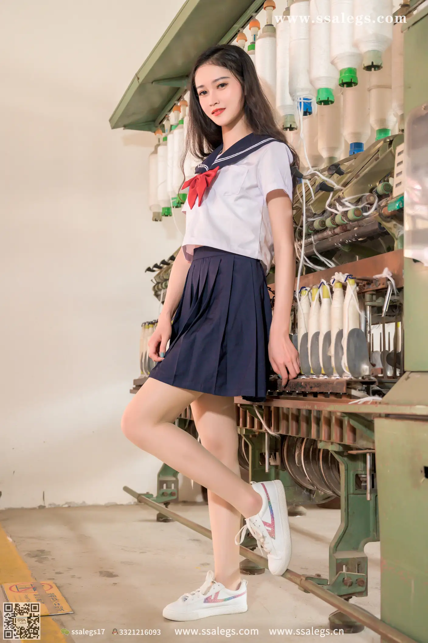 [Mzsock] NO.422 Manman white jk uniform flesh photo (Part 2) silk club#[124P]-9
