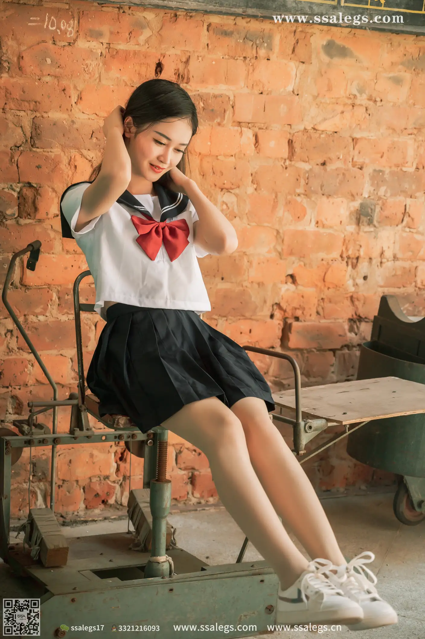 [Mzsock] NO.422 Manman white jk uniform flesh photo (Part 2) silk club#[124P]-1