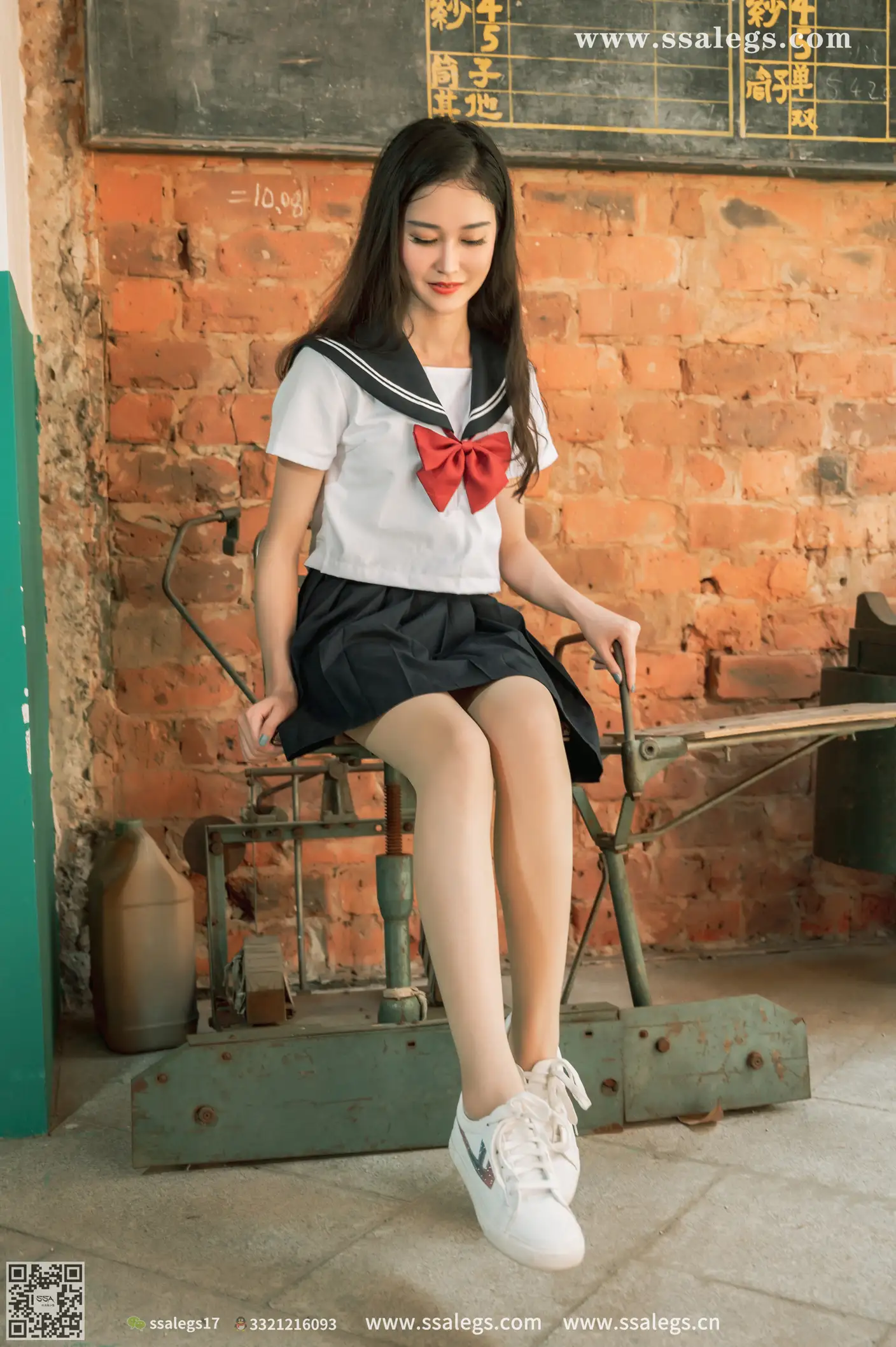 [Mzsock] NO.422 Manman white jk uniform flesh photo (Part 2) silk club#[124P]-6