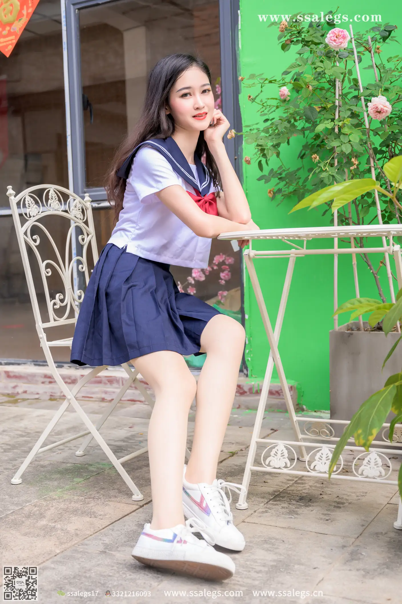 [Mzsock] NO.422 Manman white jk uniform flesh photo (Part 2) silk club#[124P]-4
