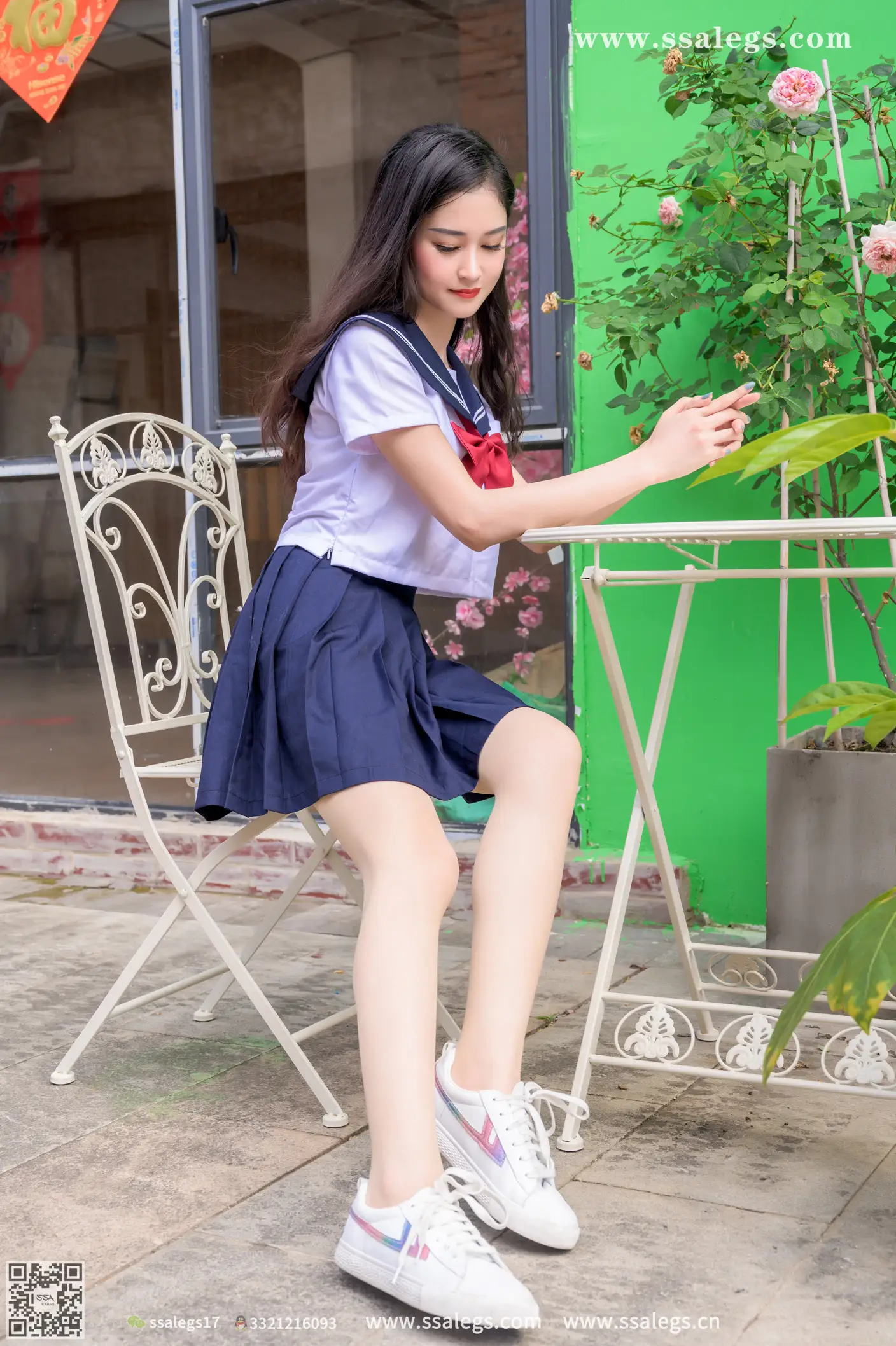 [Mzsock] NO.422 Manman white jk uniform flesh photo (Part 2) silk club#[124P]-5