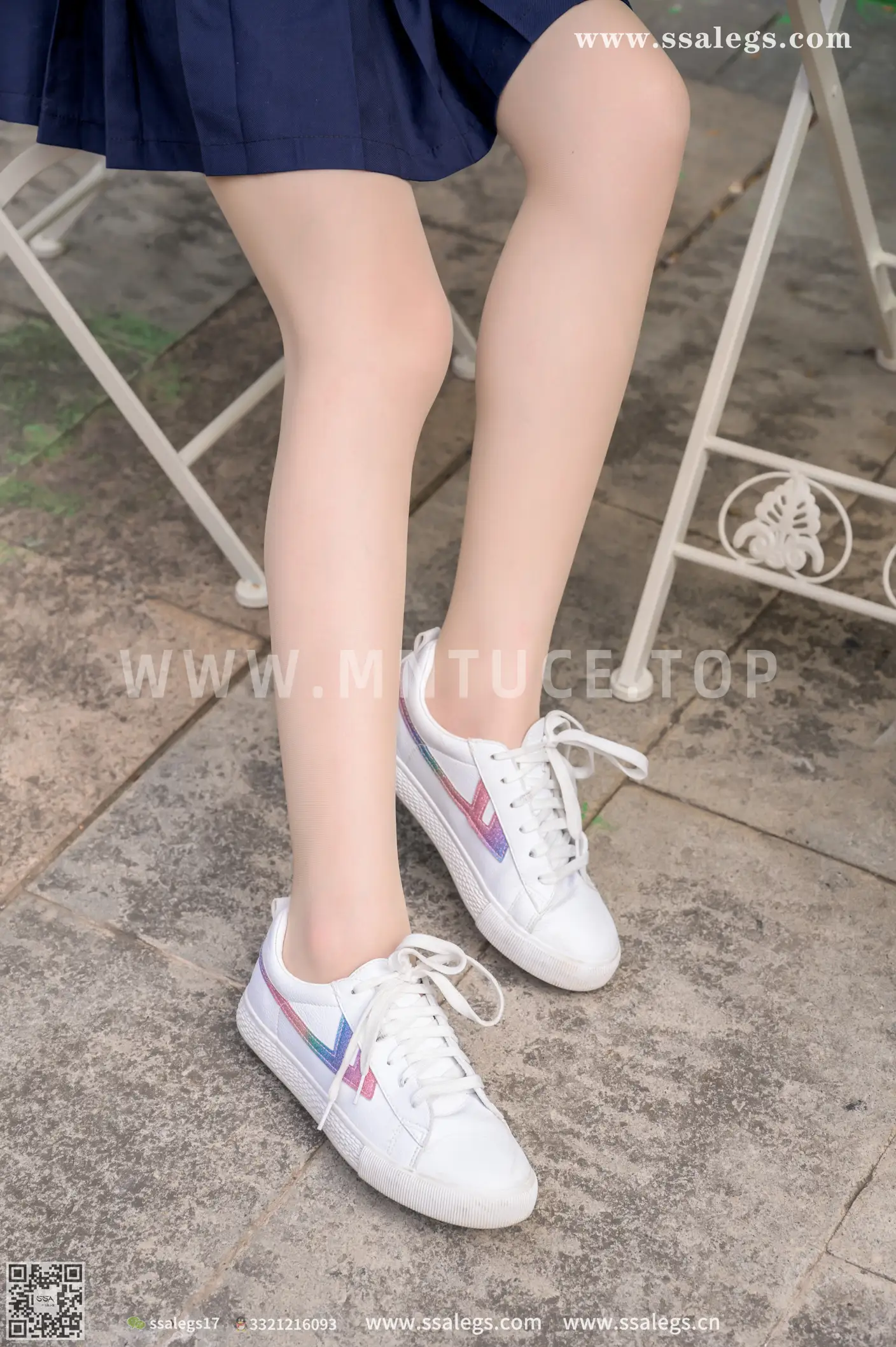 [Mzsock] NO.422 Manman white jk uniform flesh photo (Part 2) silk club#[124P]-6