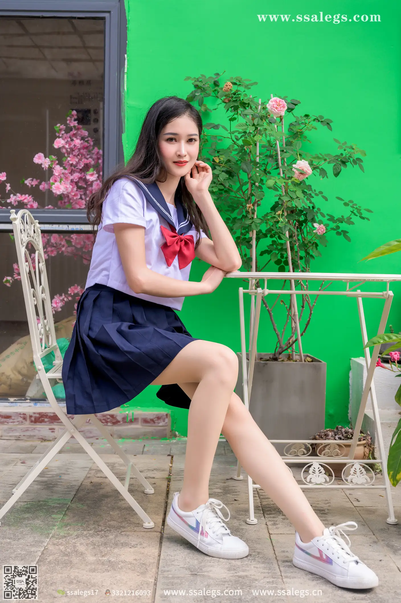 [Mzsock] NO.422 Manman white jk uniform flesh photo (Part 2) silk club#[124P]-9