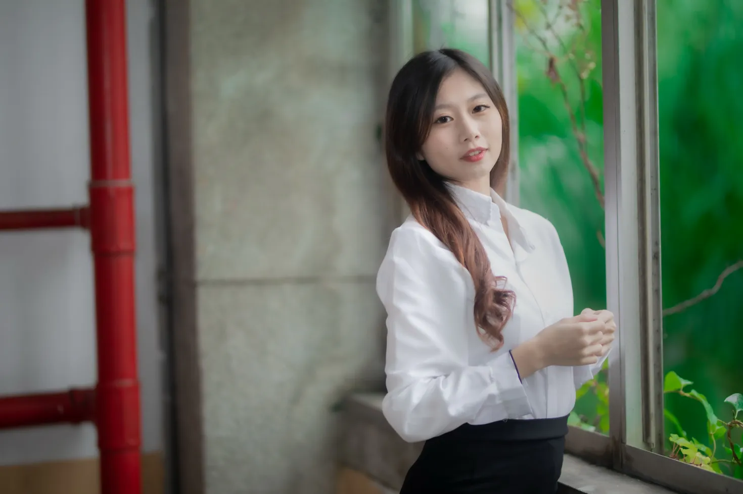 [Mzsock] NO.128 Dolly Liu OL black silk high heels beautiful legs street photography#[31P]-3