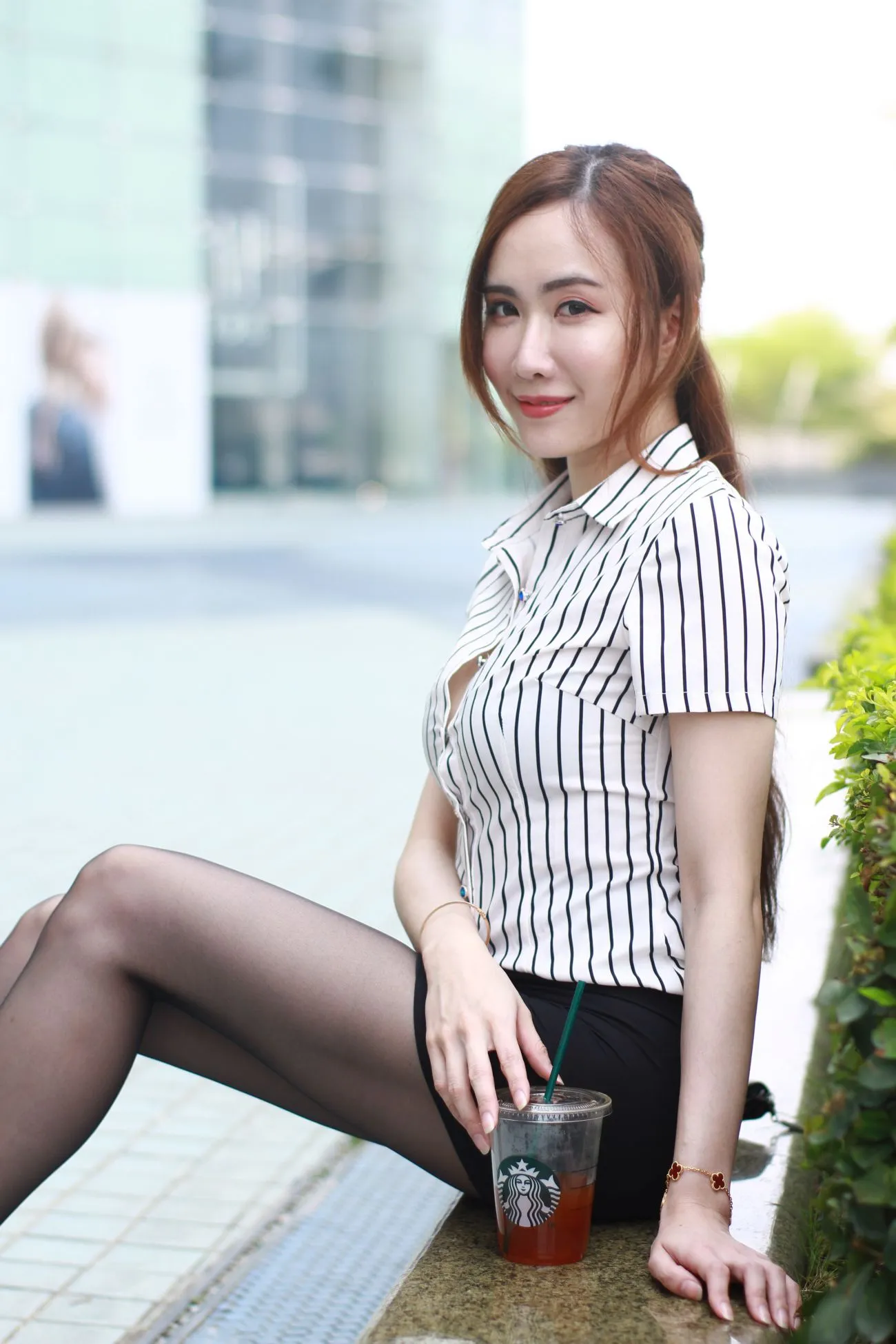 [Mzsock] NO.073 Dora Yanxi OL black silk high heels beautiful legs street photography#[82P]-2