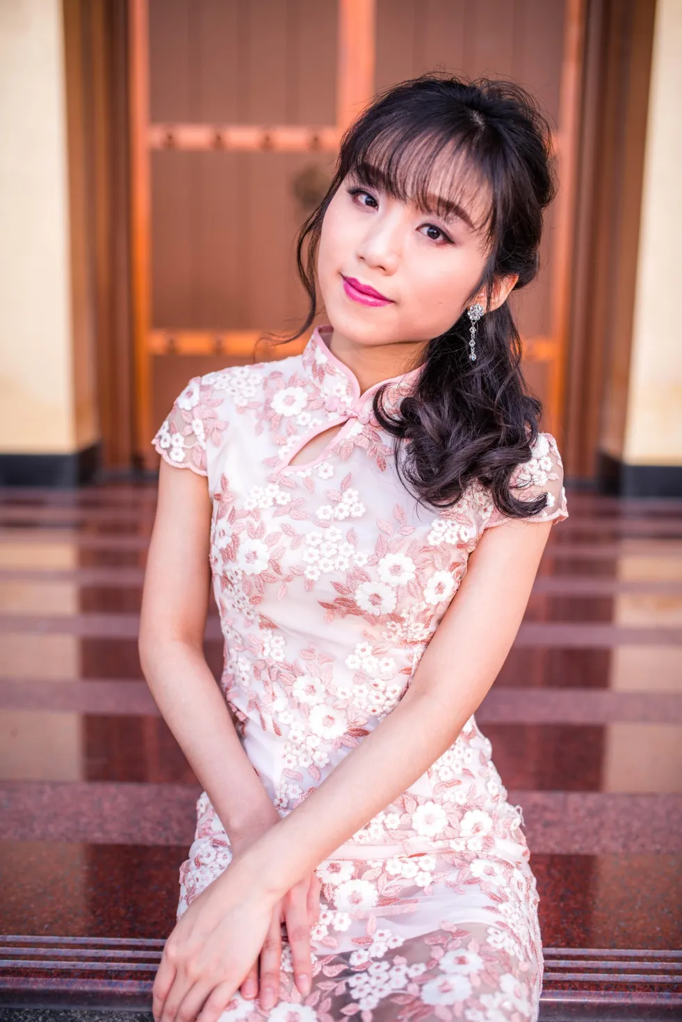 [Mzsock] NO.188 Yu Chen cheongsam high heels beautiful legs street photography#[88P]-3