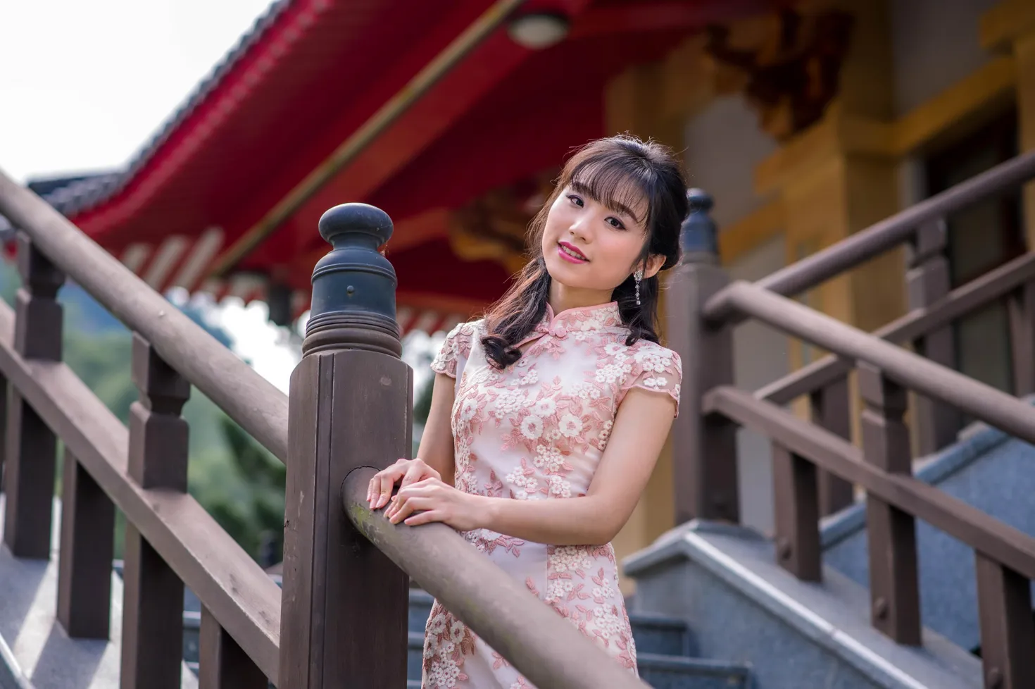 [Mzsock] NO.188 Yu Chen cheongsam high heels beautiful legs street photography#[88P]-3