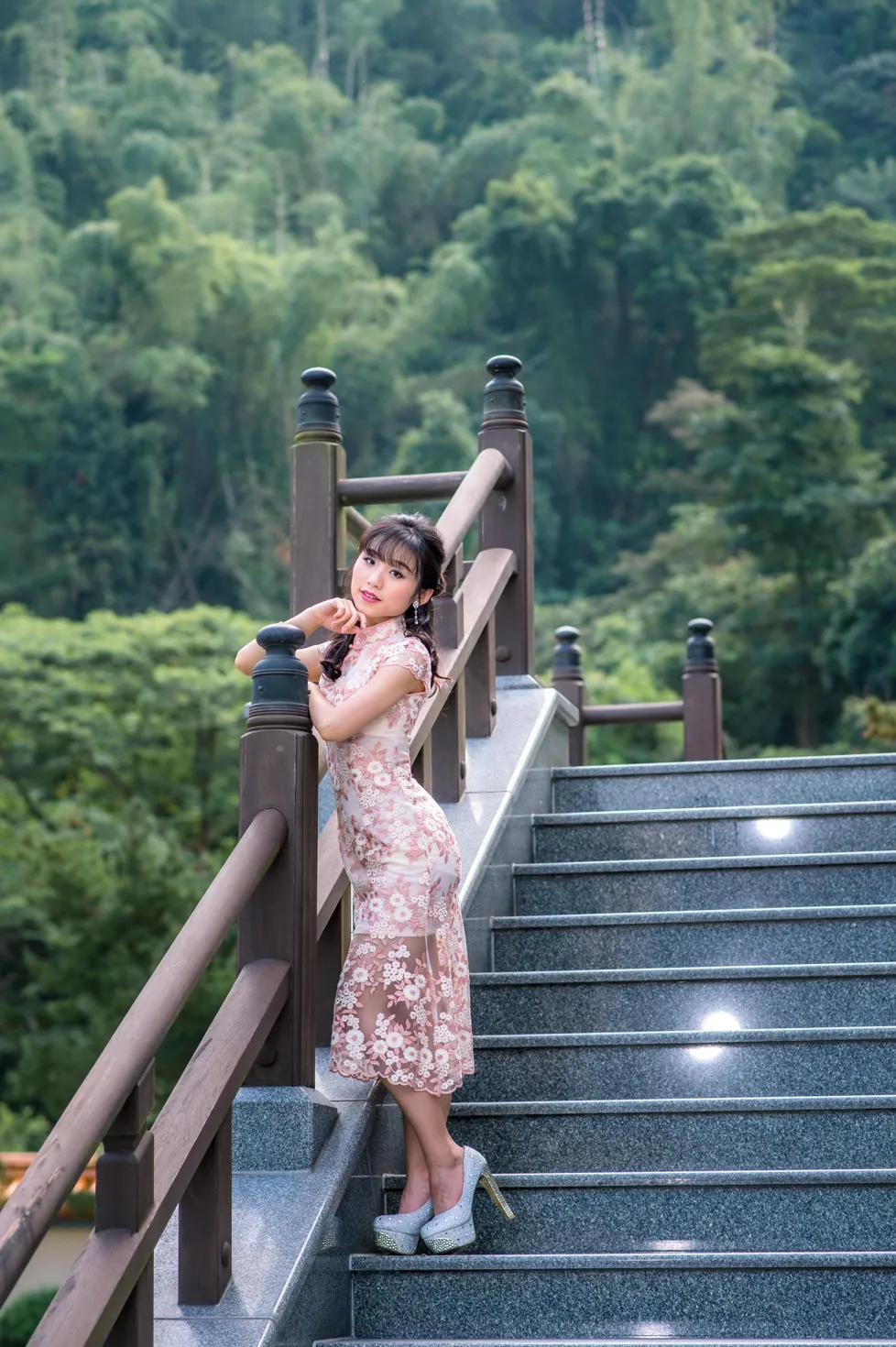 [Mzsock] NO.188 Yu Chen cheongsam high heels beautiful legs street photography#[88P]-7