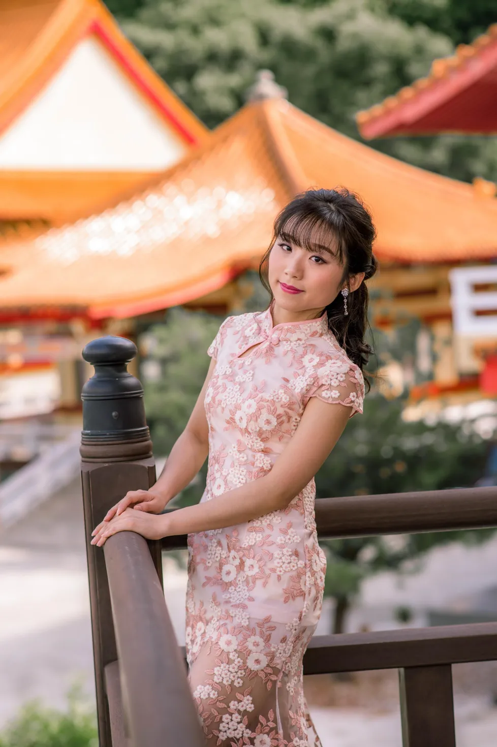 [Mzsock] NO.188 Yu Chen cheongsam high heels beautiful legs street photography#[88P]-3