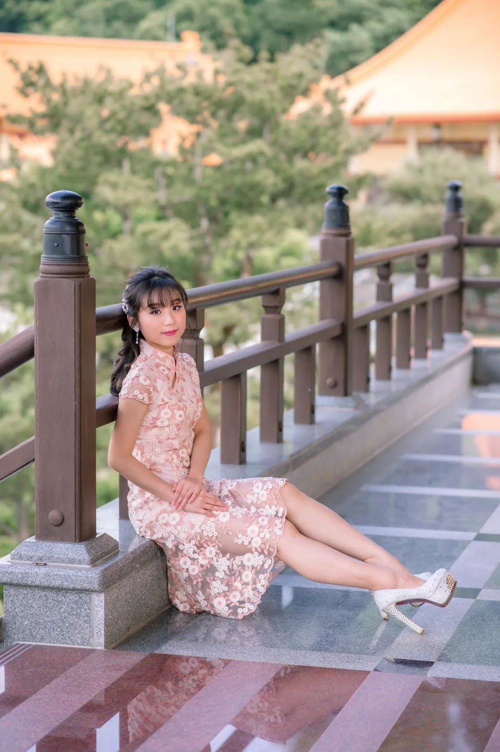 [Mzsock] NO.188 Yu Chen cheongsam high heels beautiful legs street photography#[88P]-9