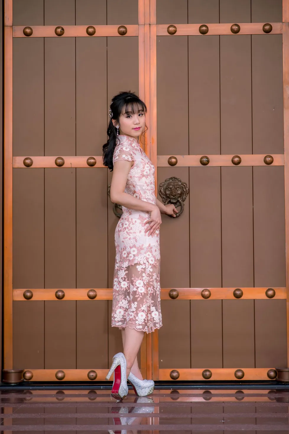 [Mzsock] NO.188 Yu Chen cheongsam high heels beautiful legs street photography#[88P]-4