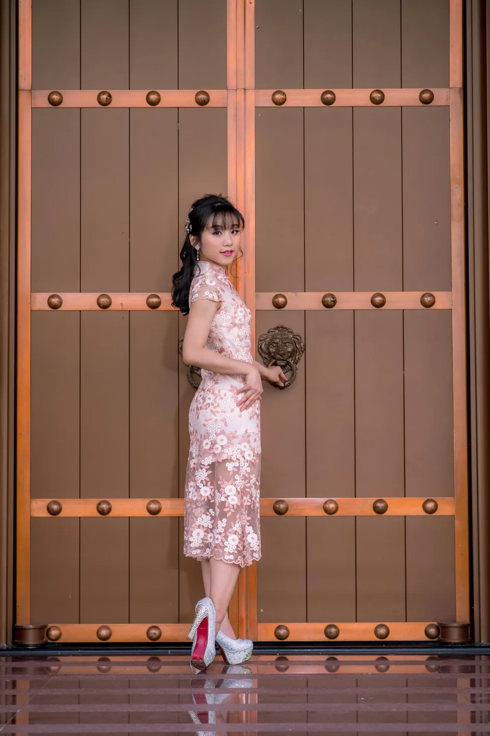 [Mzsock] NO.188 Yu Chen cheongsam high heels beautiful legs street photography#[88P]-6