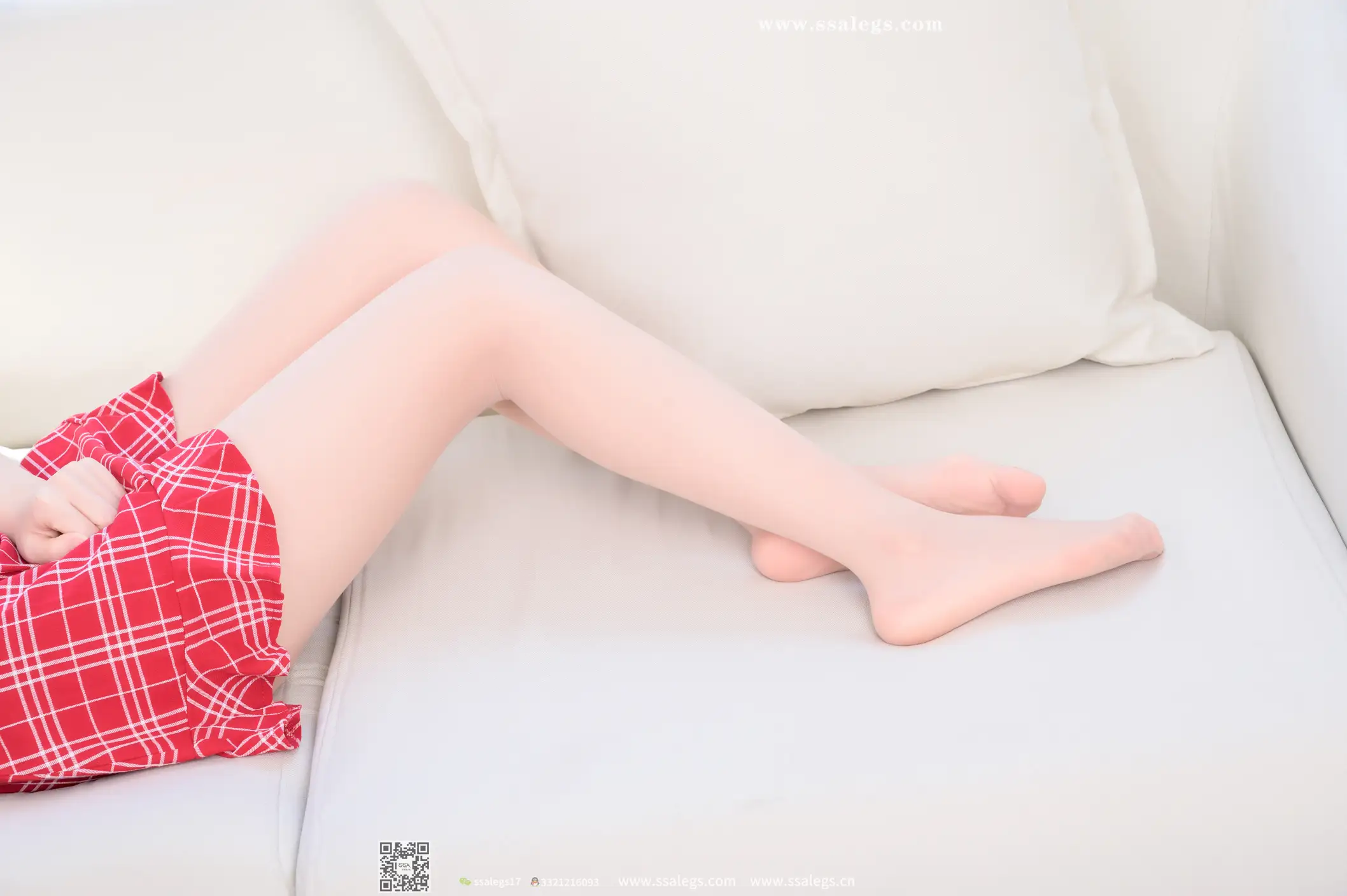 [Mzsock] NO.416 Yangyang My Red Plaid Skirt (Part 2) silk club#[112P]-8