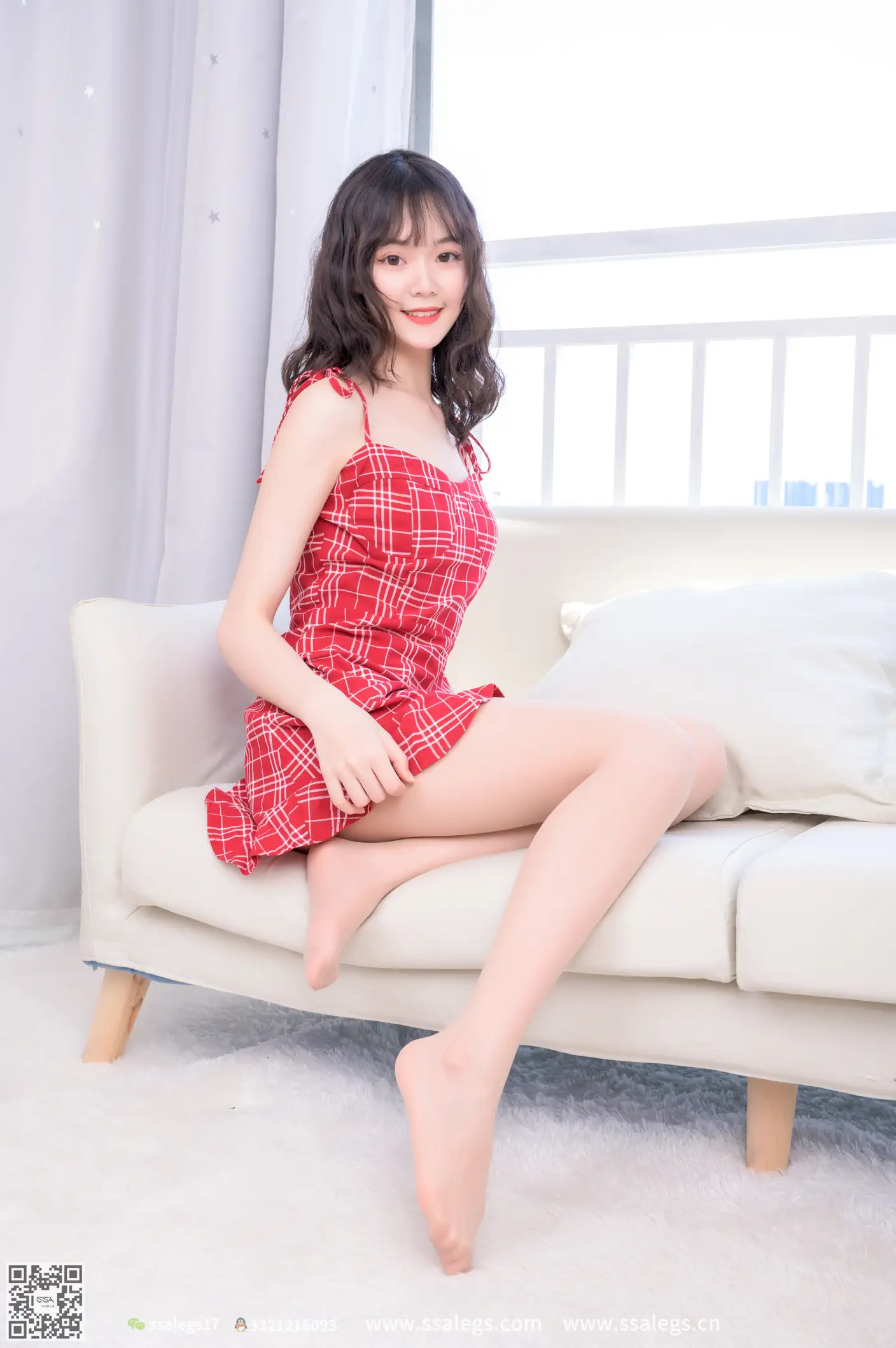 [Mzsock] NO.416 Yangyang My Red Plaid Skirt (Part 2) silk club#[112P]-4