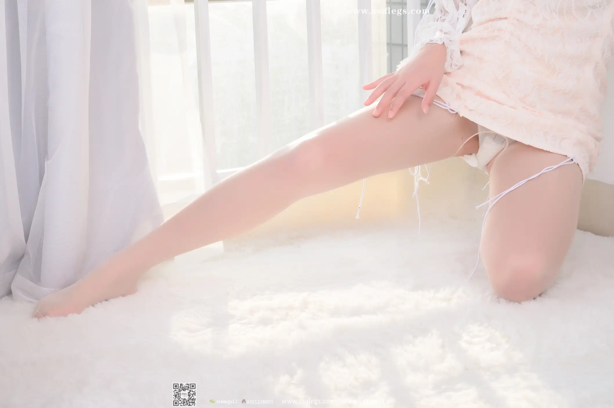 [Mzsock] NO.401 Susu’s shredded pork with sparkling open side by the sunny window (Part 1) silk club#[122P]-9