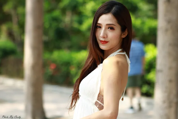 [Mzsock] NO.039 Go Go white dress high heels beautiful legs outdoor shot street photography#[106P]-7