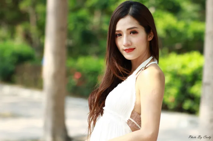 [Mzsock] NO.039 Go Go white dress high heels beautiful legs outdoor shot street photography#[106P]-8