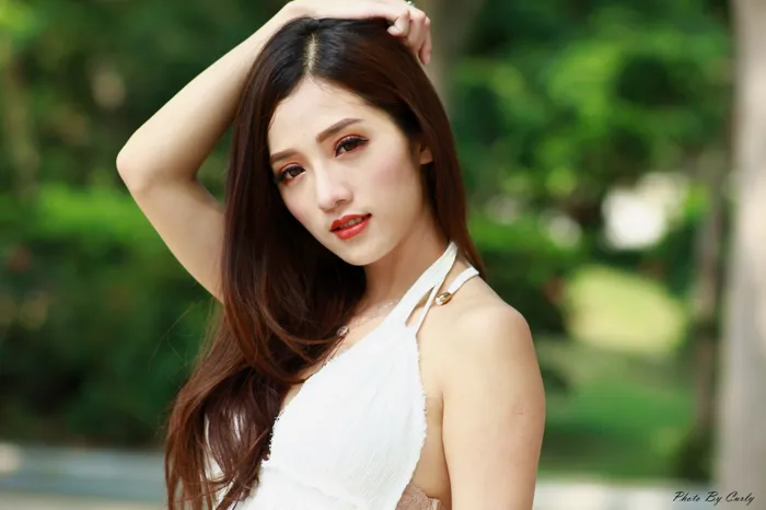[Mzsock] NO.039 Go Go white dress high heels beautiful legs outdoor shot street photography#[106P]-9