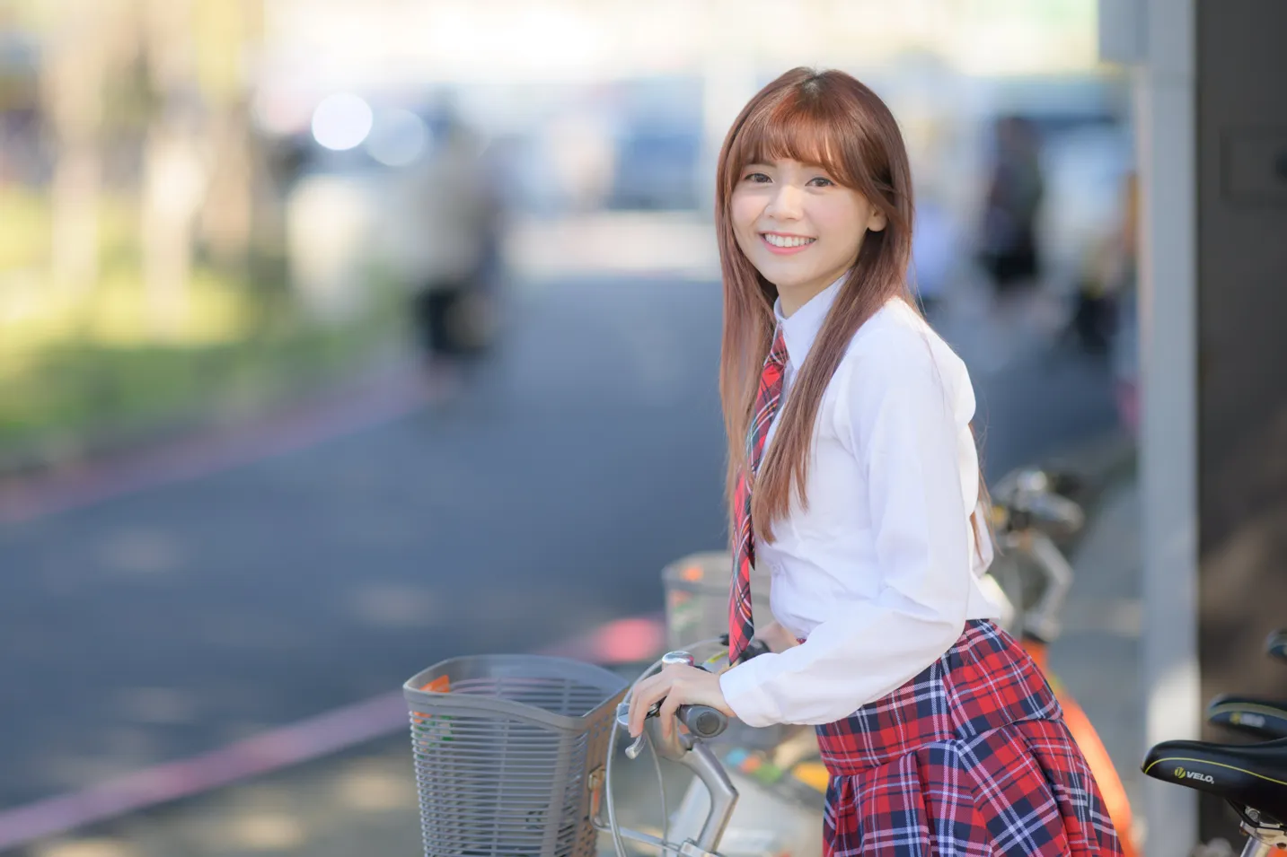 [Mzsock] NO.233 Student uniform high heels street photography#[105P]-1