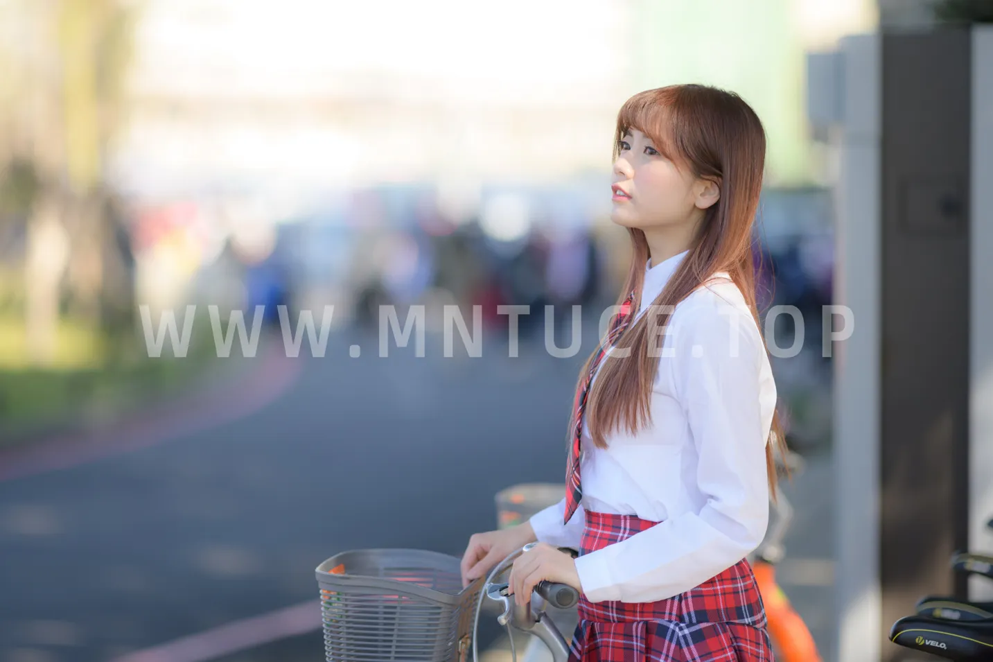 [Mzsock] NO.233 Student uniform high heels street photography#[105P]-5