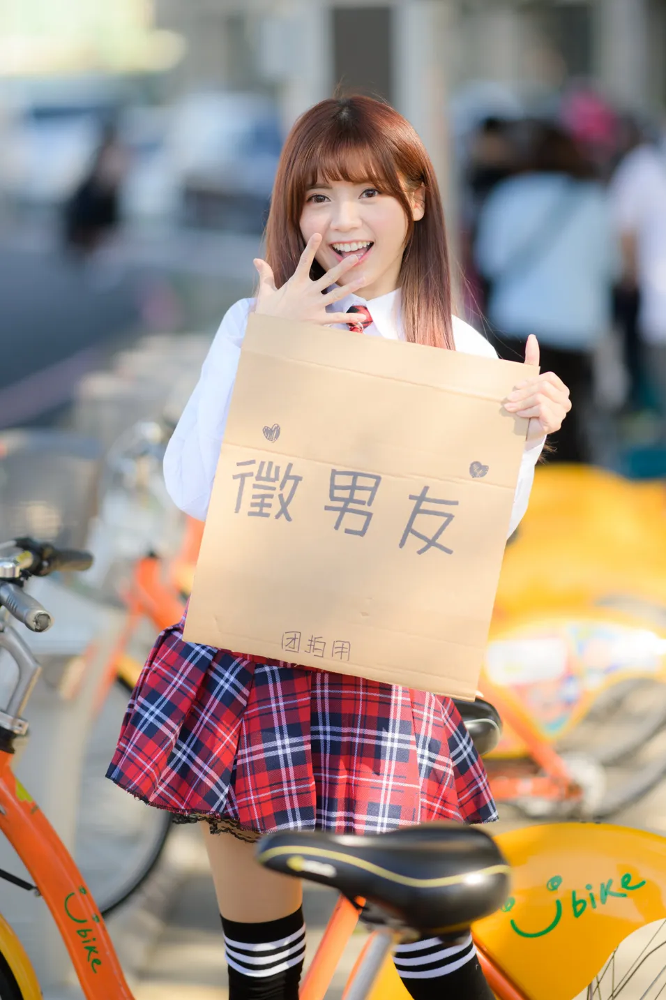 [Mzsock] NO.233 Student uniform high heels street photography#[105P]-1