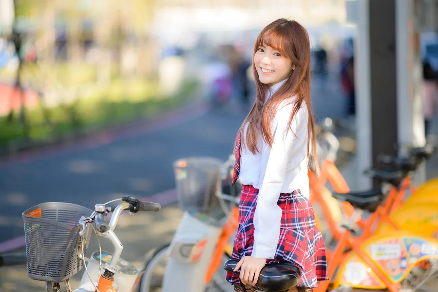 [Mzsock] NO.233 Student uniform high heels street photography#[105P]-4