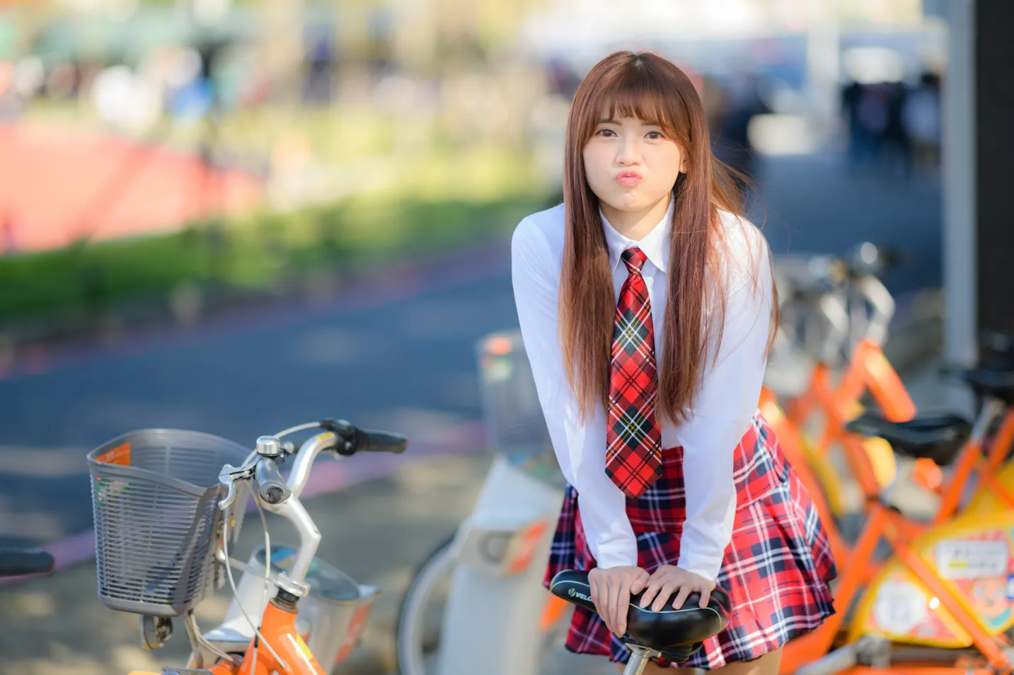 [Mzsock] NO.233 Student uniform high heels street photography#[105P]-6