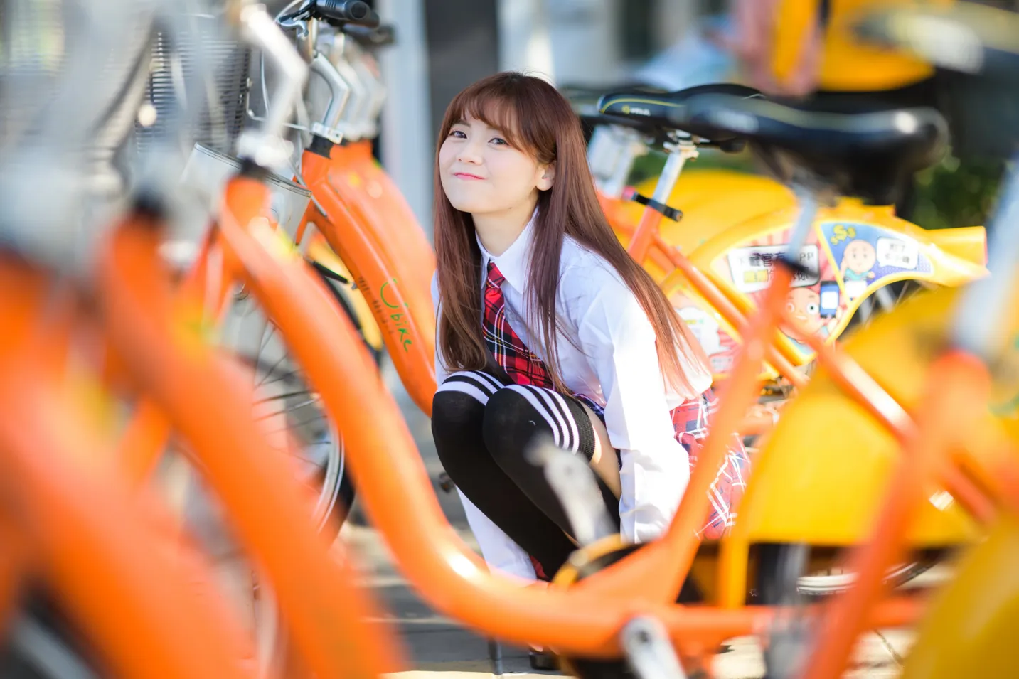 [Mzsock] NO.233 Student uniform high heels street photography#[105P]-5