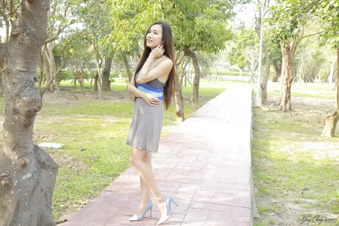 [Mzsock] NO.048 Dora Yanxi elegant dress high heels beautiful legs outdoor shot street photography#[51P]-6