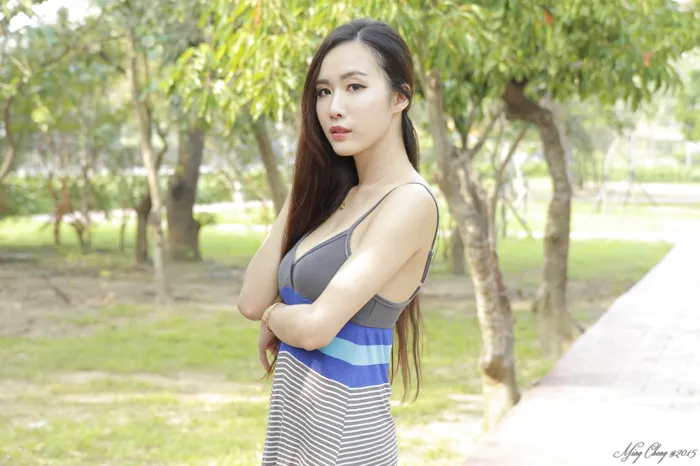 [Mzsock] NO.048 Dora Yanxi elegant dress high heels beautiful legs outdoor shot street photography#[51P]-10