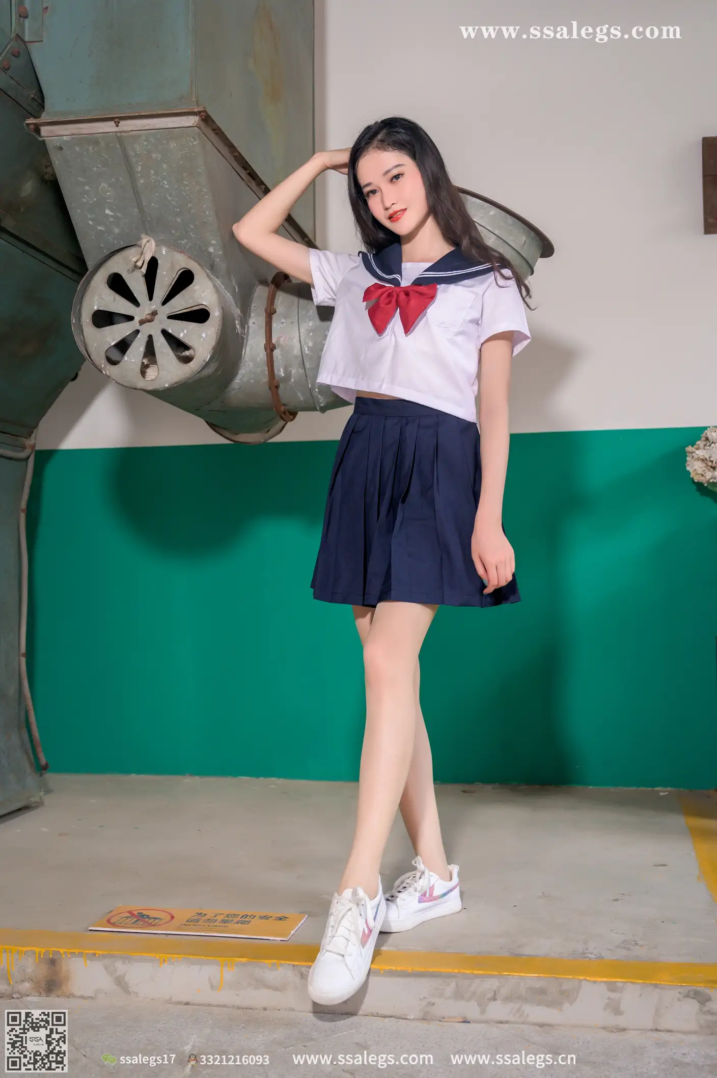 [Mzsock] NO.421 Man Man White JK Uniform Flesh Photo (Part 1) silk club#[124P]-7