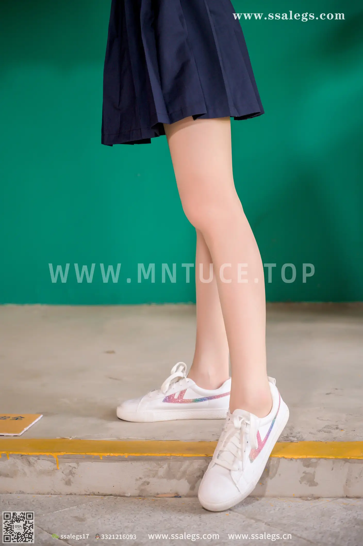 [Mzsock] NO.421 Man Man White JK Uniform Flesh Photo (Part 1) silk club#[124P]-2