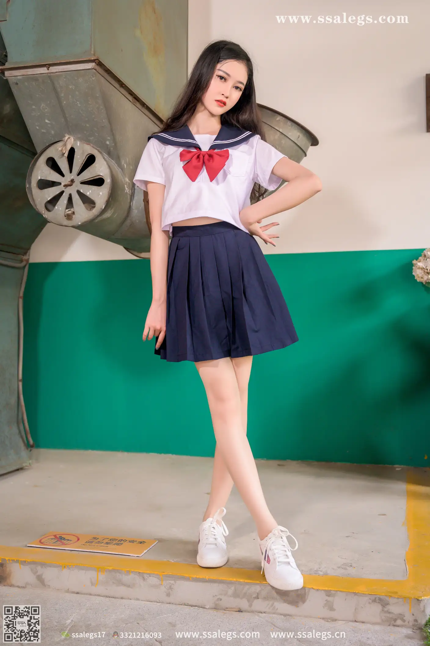 [Mzsock] NO.421 Man Man White JK Uniform Flesh Photo (Part 1) silk club#[124P]-3