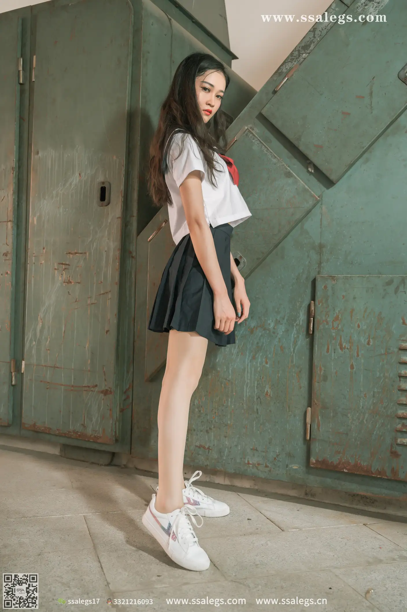 [Mzsock] NO.421 Man Man White JK Uniform Flesh Photo (Part 1) silk club#[124P]-7