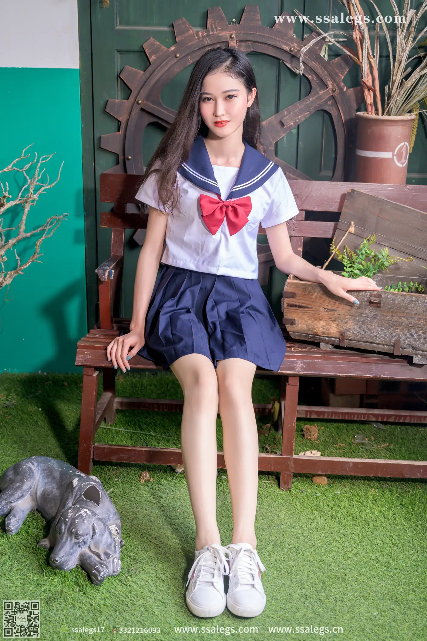 [Mzsock] NO.421 Man Man White JK Uniform Flesh Photo (Part 1) silk club#[124P]-7