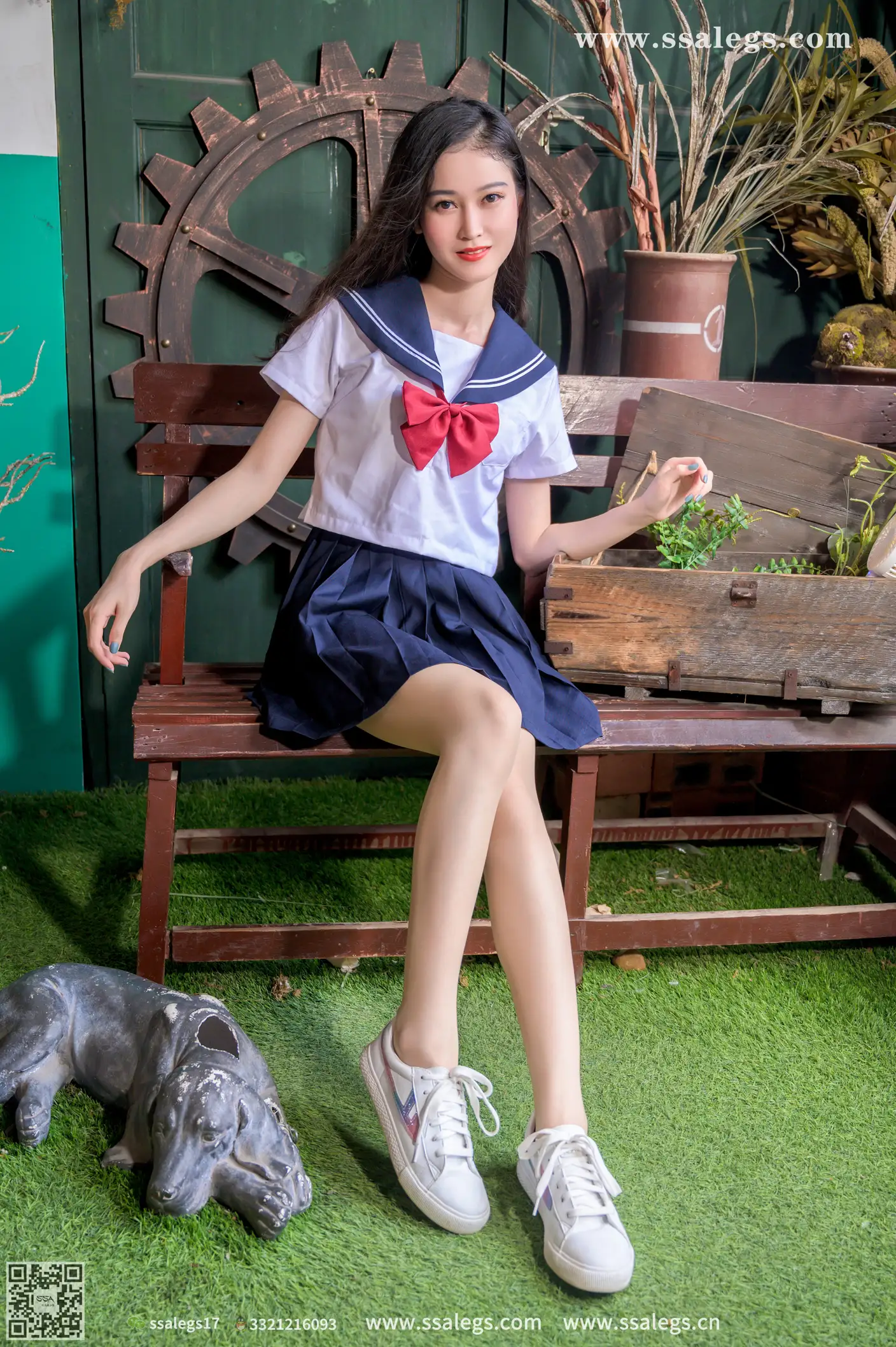 [Mzsock] NO.421 Man Man White JK Uniform Flesh Photo (Part 1) silk club#[124P]-4