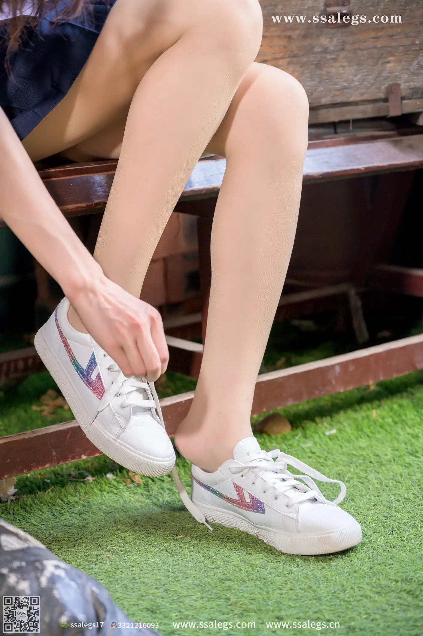 [Mzsock] NO.421 Man Man White JK Uniform Flesh Photo (Part 1) silk club#[124P]-2
