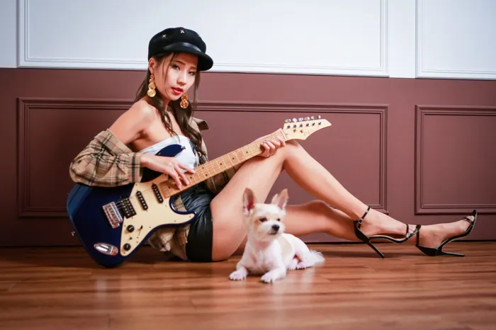 [Mzsock] NO.095 Long-legged beauty model Huang Yunfei, shorts, high heels, outdoor shot street photography#[79P]-6