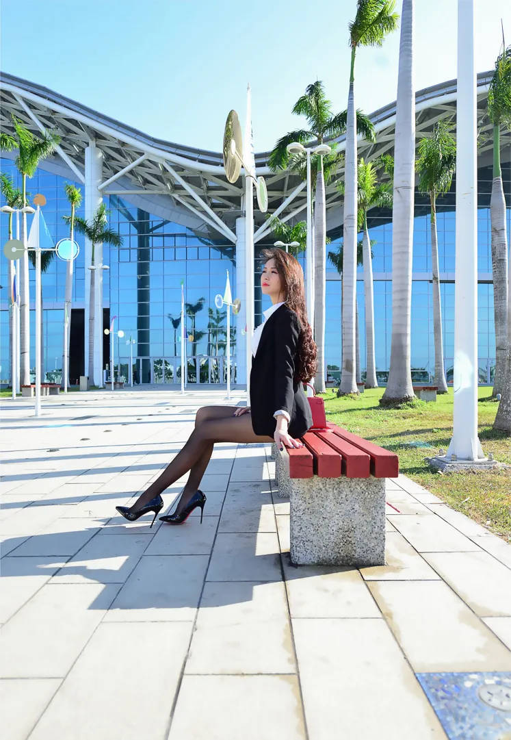 [Mzsock] NO.146 Lola Xuecen OL black silk high heels beautiful legs street photography#[105P]-3