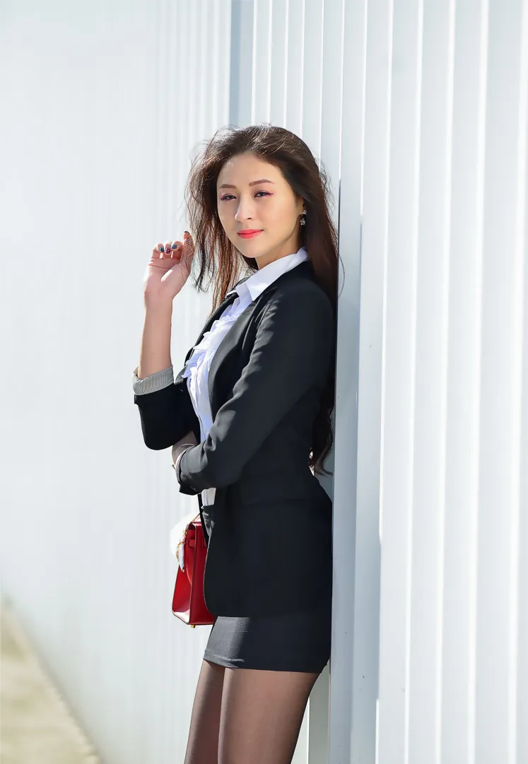 [Mzsock] NO.146 Lola Xuecen OL black silk high heels beautiful legs street photography#[105P]-2