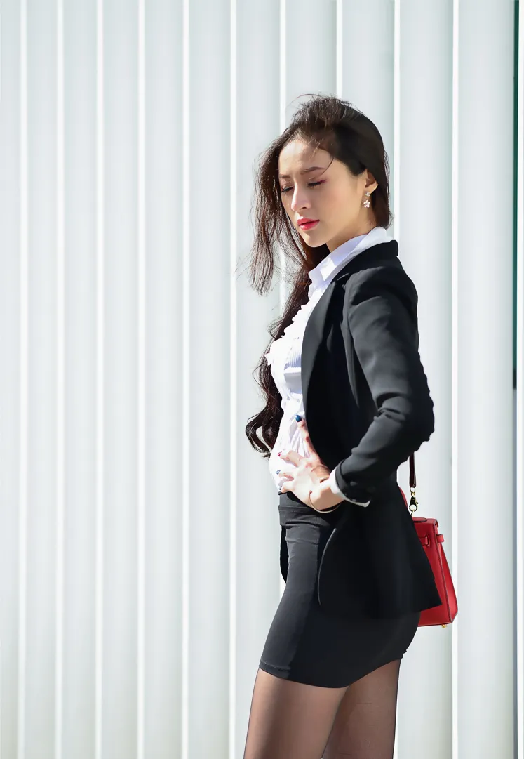 [Mzsock] NO.146 Lola Xuecen OL black silk high heels beautiful legs street photography#[105P]-3