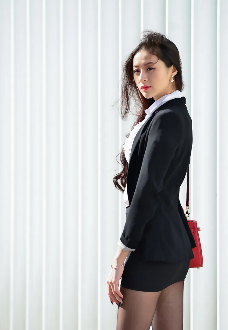 [Mzsock] NO.146 Lola Xuecen OL black silk high heels beautiful legs street photography#[105P]-4