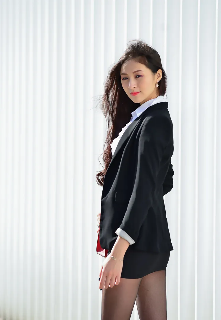[Mzsock] NO.146 Lola Xuecen OL black silk high heels beautiful legs street photography#[105P]-8
