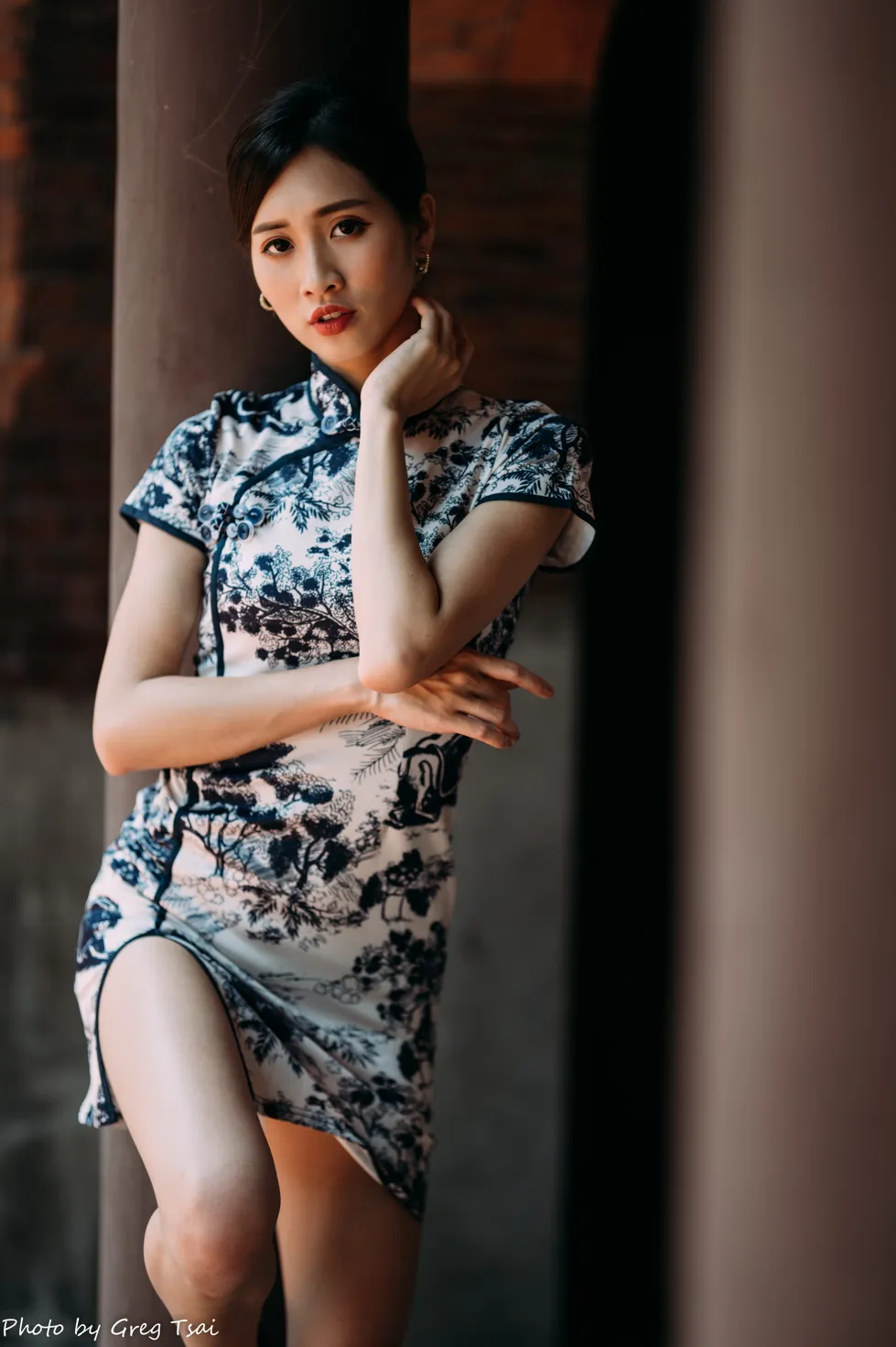 [Mzsock] NO.151 Zhang Jun short cheongsam, stockings, high heels and beautiful legs street photography#[54P]-5