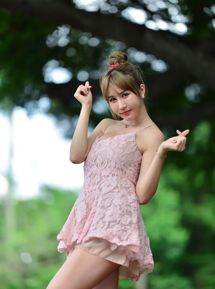 [Mzsock] NO.201 Chen Weiyu suspender dress with cool and beautiful legs street photography#[105P]-3