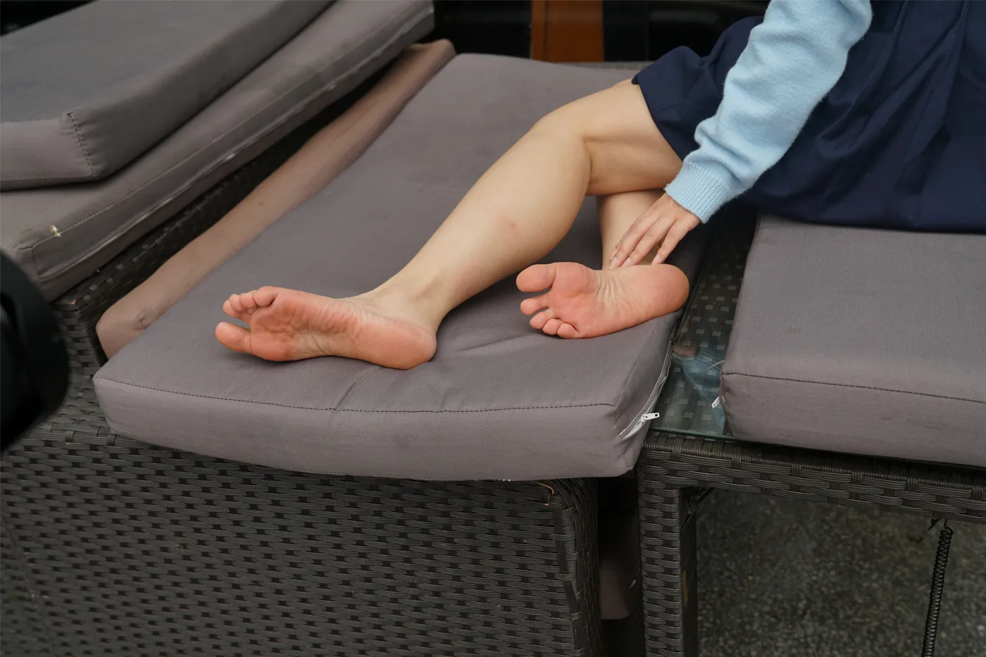 [Mzsock] NO.020 Teacher Liu, the director of the political education department of the middle school, guest-starred as a foot model to let you experience the feet that you dare not look at when studying. street photography#[45P]-10
