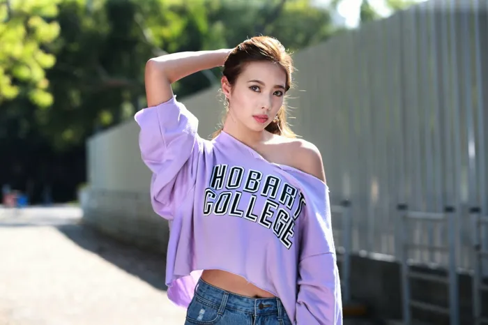 [Mzsock] NO.064 Su Xiaoan denim shorts, high heels and beautiful legs travel photo street photography#[93P]-1