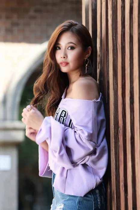 [Mzsock] NO.064 Su Xiaoan denim shorts, high heels and beautiful legs travel photo street photography#[93P]-3